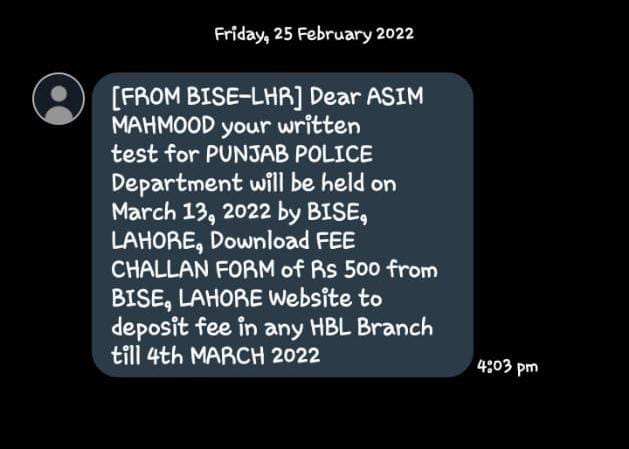 Punjab police challan form 2022