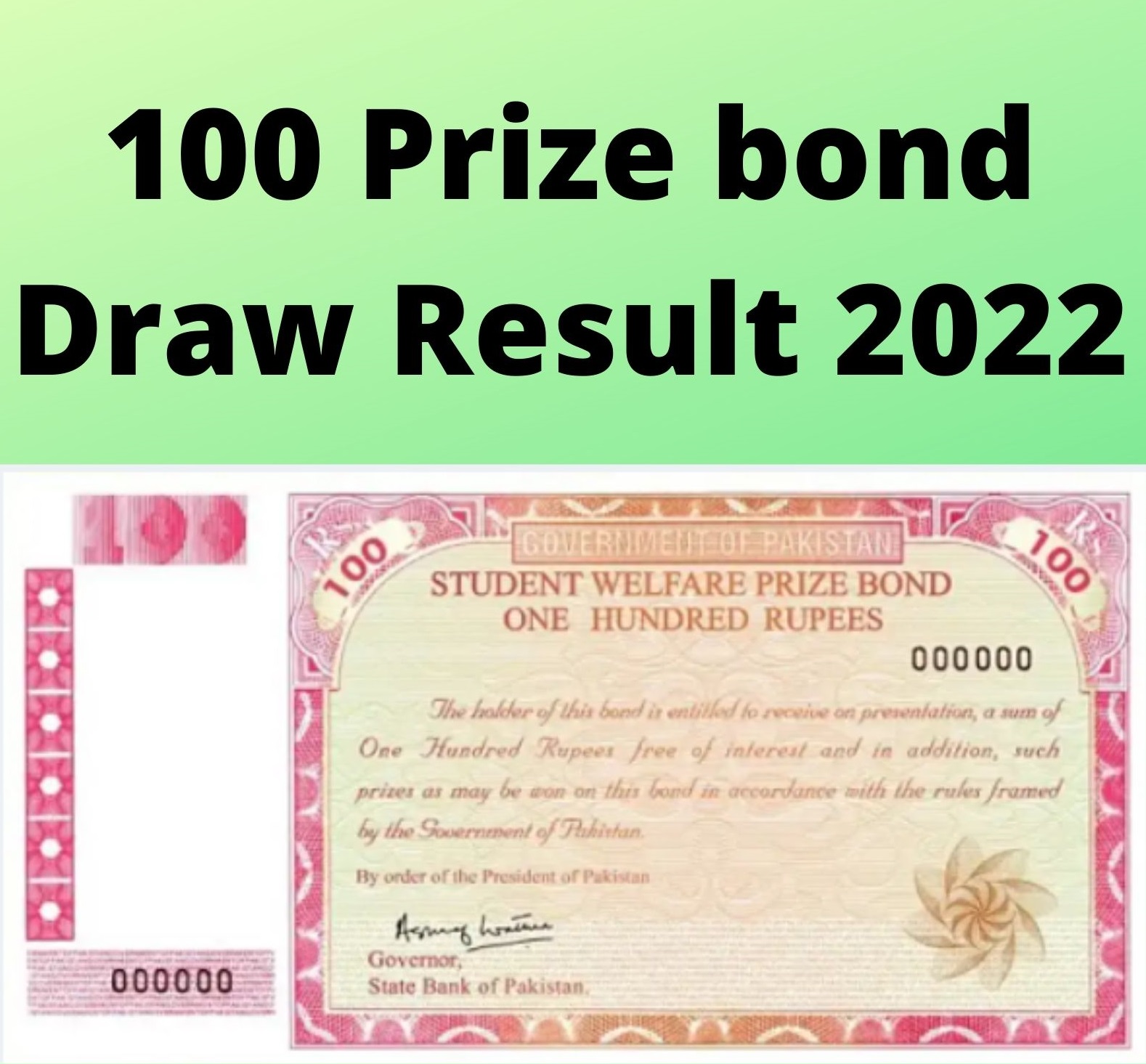 Prize bond list 100 online check