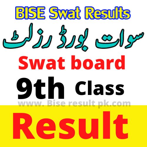 BISE Swat Board Result 2022 9th roll number