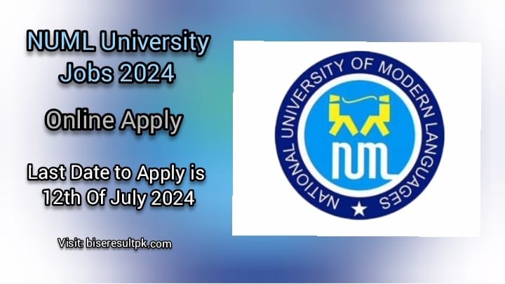 NUML University Jobs 2024